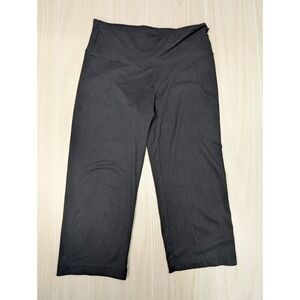 Max-Core Women's Black Activewear Capri Leggings Pants Small Polyester Spandex